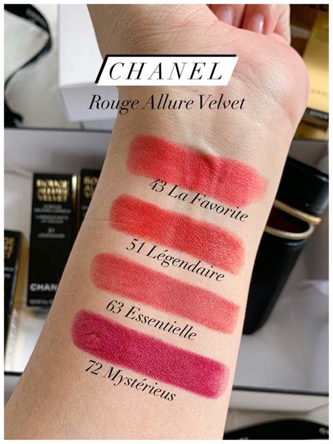 chanel rouge allure velvet 48|Chanel Rouge Allure velvet swatches.